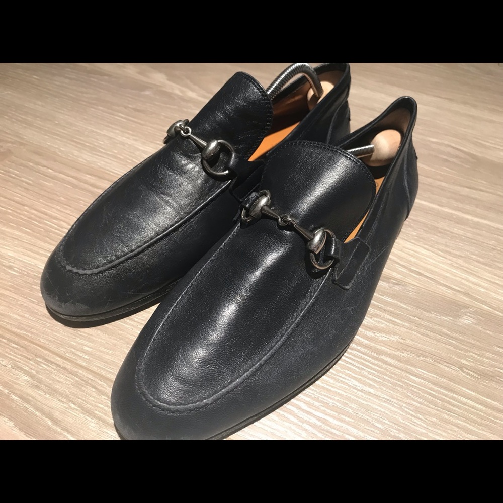 Blue Gucci loafers (Jordan)